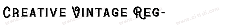 Creative Vintage Reg字体转换